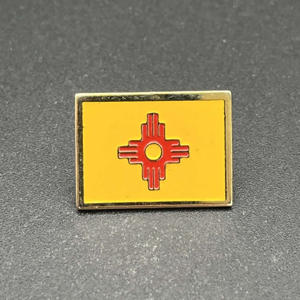 New Mexico Flag United States Of‎ America Lapel Hat Pin